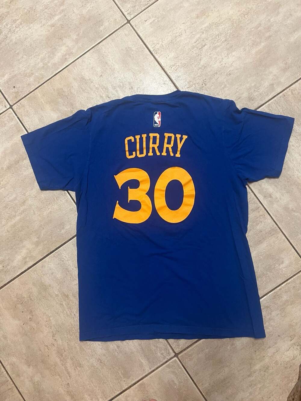 Adidas NBA Golden State Warriors Stephen Curry #30 Royal Blue T-Shirt
